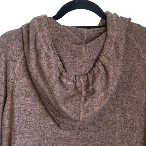 Torrid Size 3 Brown Hooded Oversized Pullover Knit Ling Sleeved Hoody - Picture 6 of 13